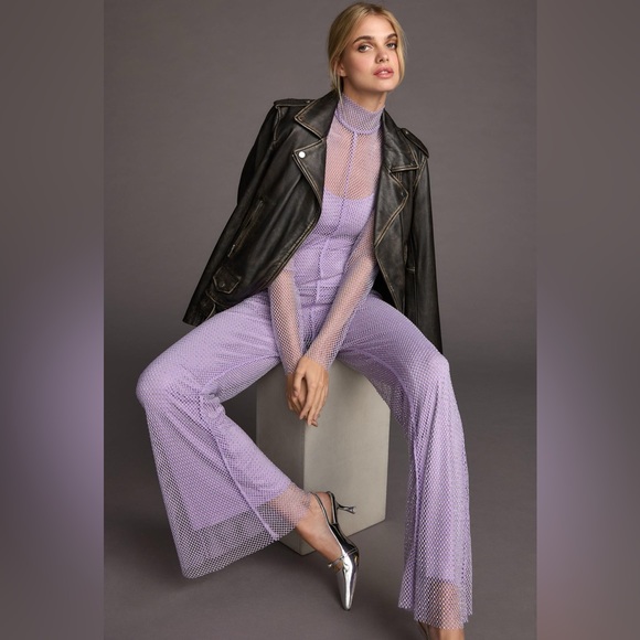 NWT Anthropologie Sunday in Brooklyn Rhinestone Jumpsuit in...